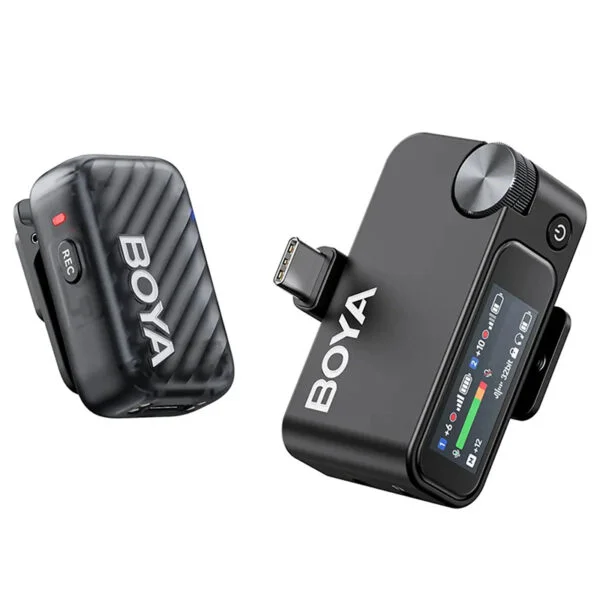 Micrófono Lavalier Inalámbrico Boya BOYAMIC 2-03 con IA  1