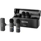 Sistema de Micrófonos Inalámbricos Boya BY-V4 para 4 Personas con Conector 3,5 mm para Cámaras 1