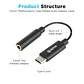 Cable Adaptador Boya BY-K4 USB-C Macho a TRS Hembra - Miniatura 6