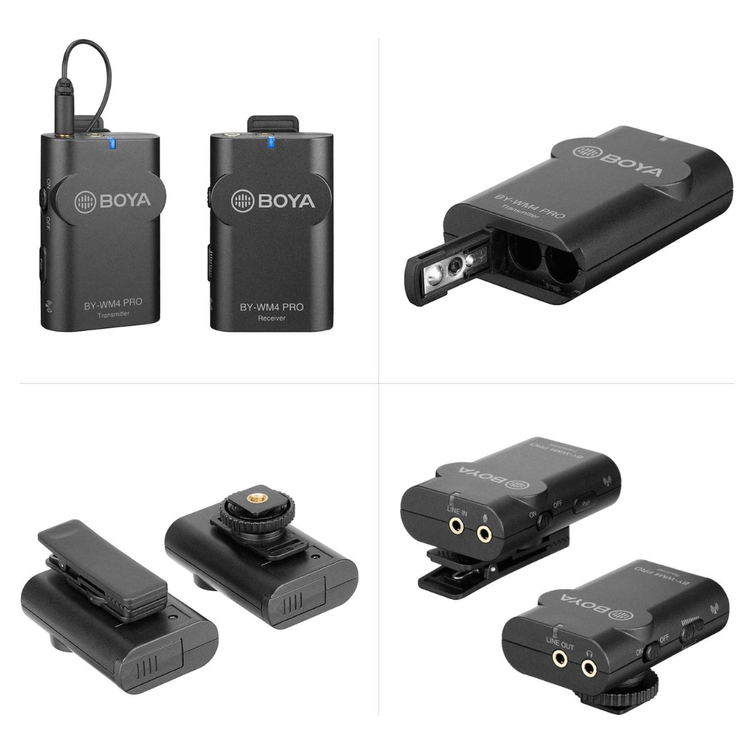 Transmisor Inalámbrico Boya BY-WM4 Pro-TX de Repuesto para Sistema WM4PRO 4