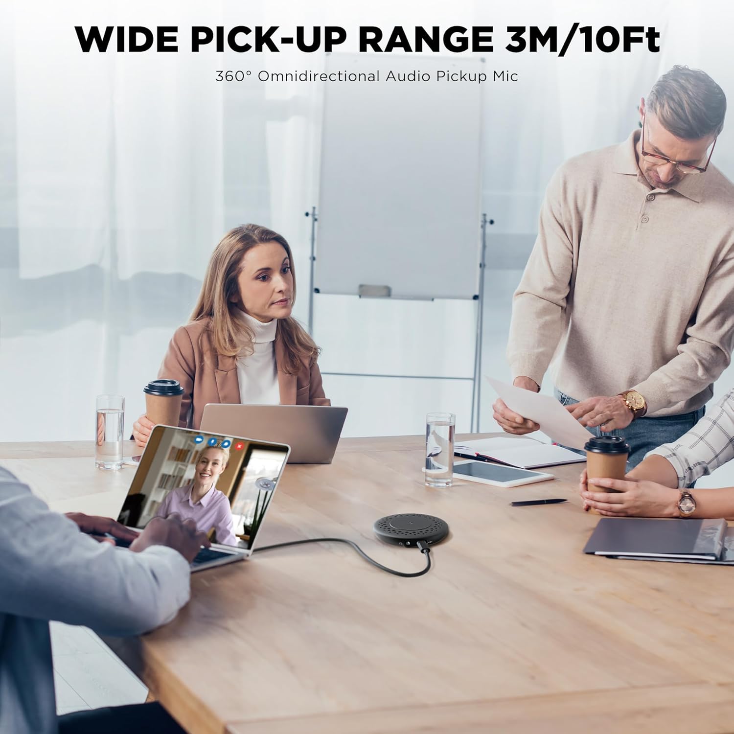 Micrófono Condensador USB Boya Blobby PRO para Conferencias con Parlante Integrado 3