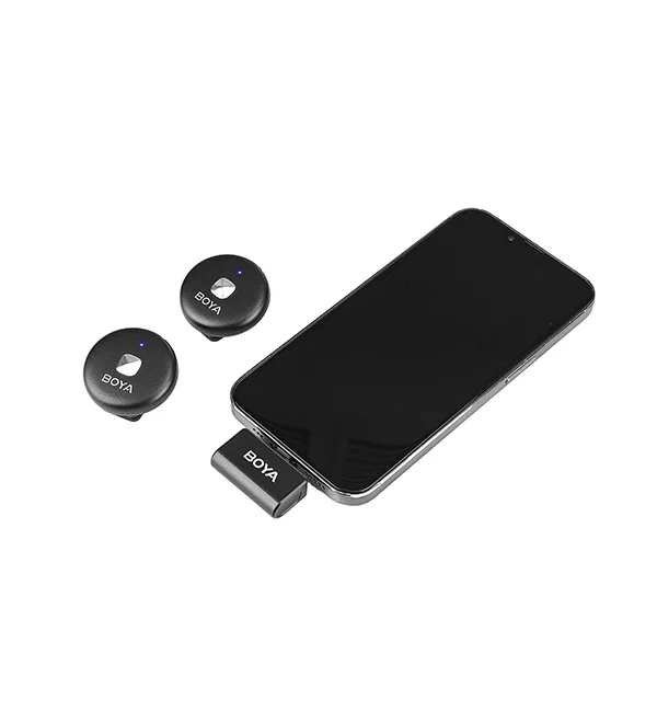 Micrófono Lavalier Inalámbrico Doble Boya Omic-D con Conector Lightning  3
