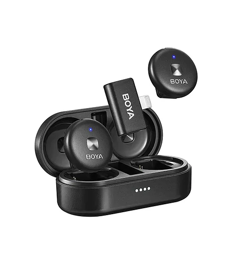 Micrófono Lavalier Inalámbrico Doble Boya Omic-D con Conector Lightning 