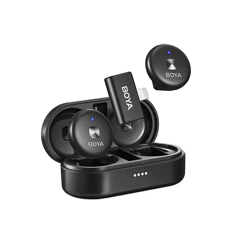 Micrófono Lavalier Inalámbrico Doble Boya Omic-D con Conector Lightning  1