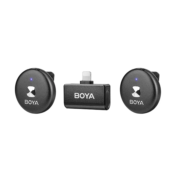 Micrófono Lavalier Inalámbrico Doble Boya Omic-D con Conector Lightning  2
