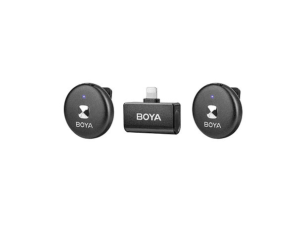 Micrófono Lavalier Inalámbrico Doble Boya Omic-D con Conector Lightning 