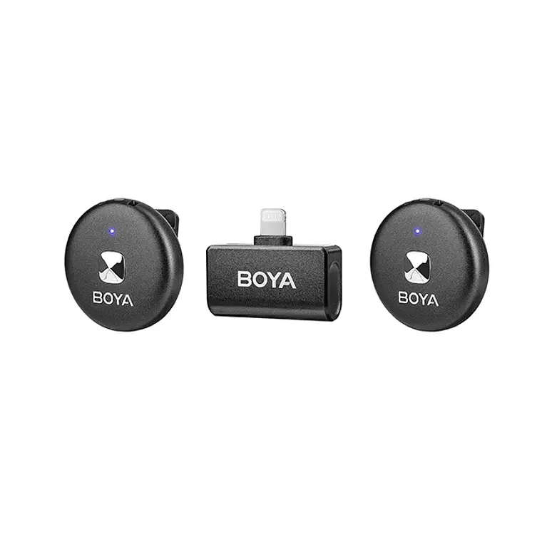 Micrófono Lavalier Inalámbrico Doble Boya Omic-D con Conector Lightning  2