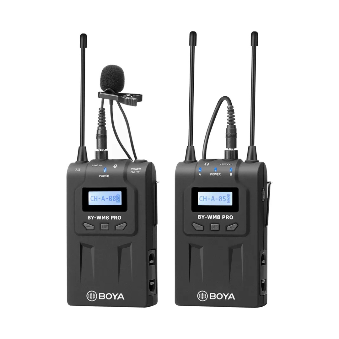 Sistema de Micrófono Inalámbrico Boya BY-WM8 Pro-K1 con Transmisor y Receptor 1