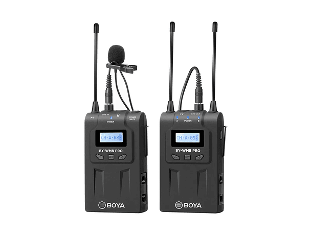 Sistema de Micrófono Inalámbrico Boya BY-WM8 Pro-K1 con Transmisor y Receptor