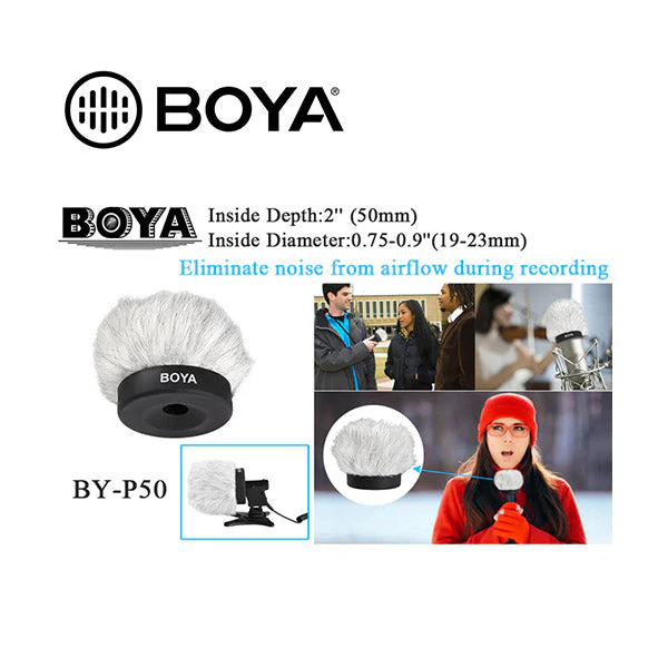 Paravientos de Espuma Rígida Boya BY-P50 para Micrófonos 6