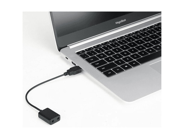 Adaptador de Audio Boya BY-EA2L USB a 3,5 mm con Salida para Audífono y Micrófono