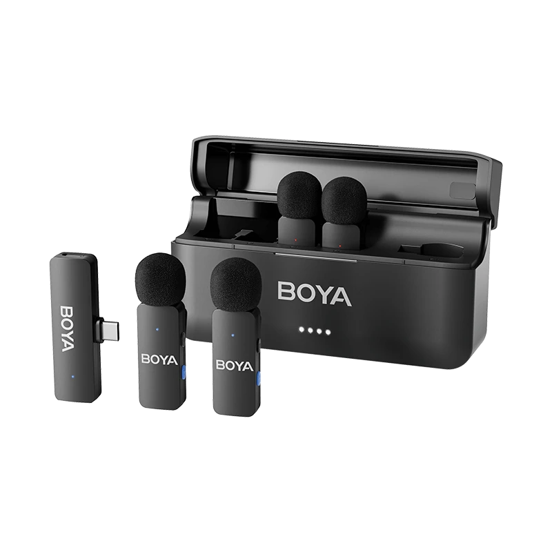 Sistema de Micrófonos Inalámbricos Boya BY-V4U de 4 Canales con Conector USB-C 1