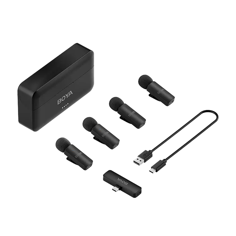 Sistema de Micrófonos Inalámbricos Boya BY-V4U de 4 Canales con Conector USB-C 9