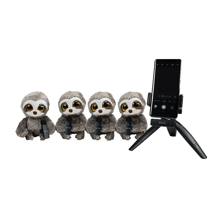 Sistema de Micrófonos Inalámbricos Boya BY-V4U de 4 Canales con Conector USB-C 8