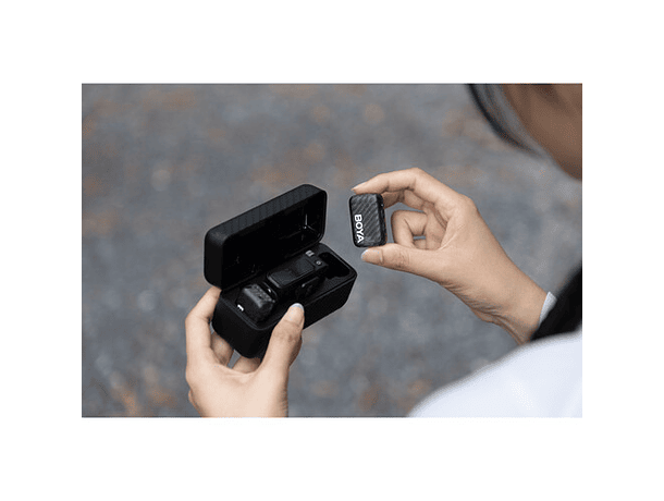 Micrófono Lavalier Inalámbrico Doble Boya BOYAMIC 2-02 con IA