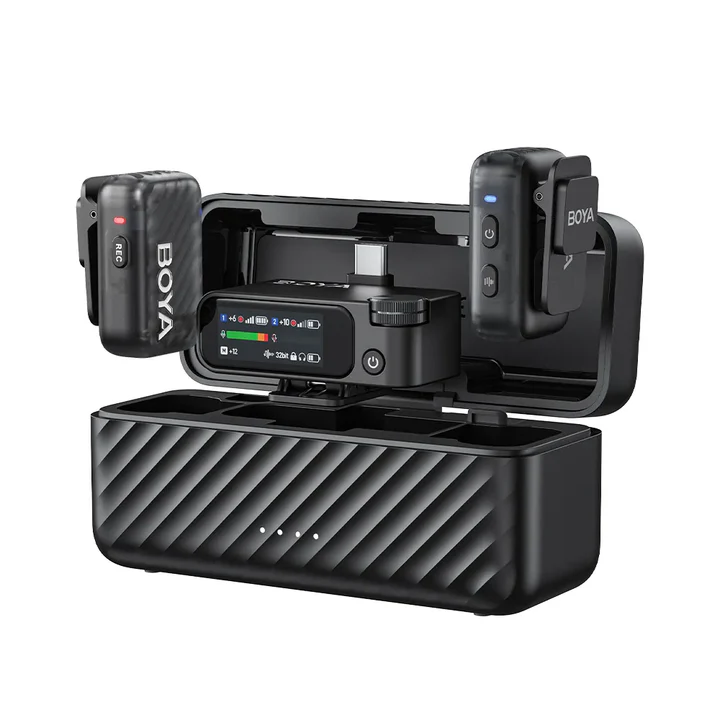 Micrófono Lavalier Inalámbrico Doble Boya BOYAMIC 2-02 con IA 5
