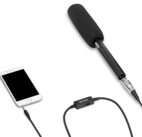 Cable de Micrófono Boya BY-BCA6 con Preamplificador XLR a 3,5 mm 4