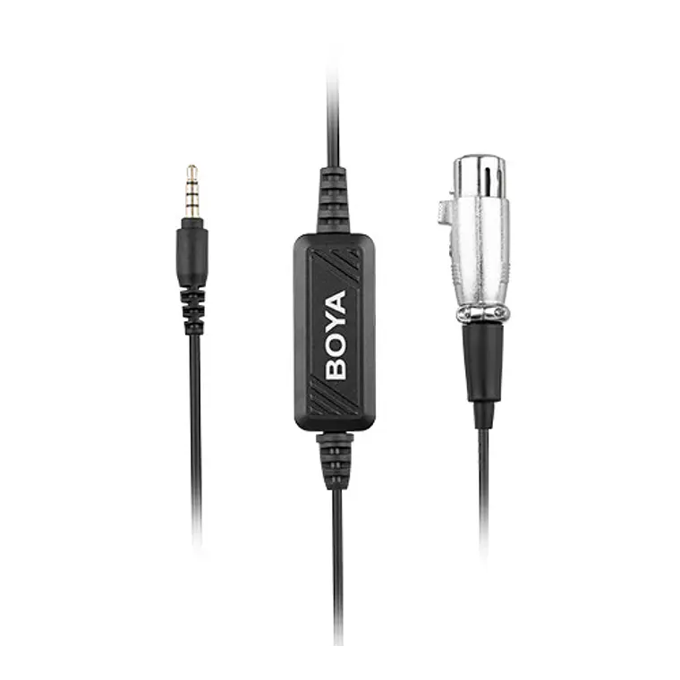 Cable de Micrófono Boya BY-BCA6 con Preamplificador XLR a 3,5 mm 8