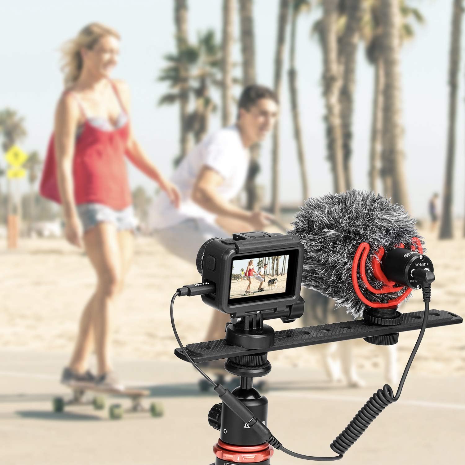 Cable Adaptador Boya BY-K7 TRS Hembra de 3,5 mm a USB-C Macho para DJI Osmo Action 2