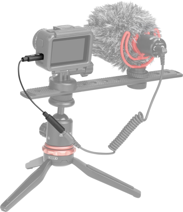 Cable Adaptador Boya BY-K7 TRS Hembra de 3,5 mm a USB-C Macho para DJI Osmo Action 4