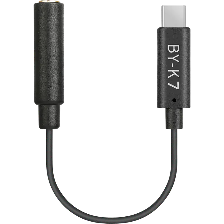 Cable Adaptador Boya BY-K7 TRS Hembra de 3,5 mm a USB-C Macho para DJI Osmo Action 1