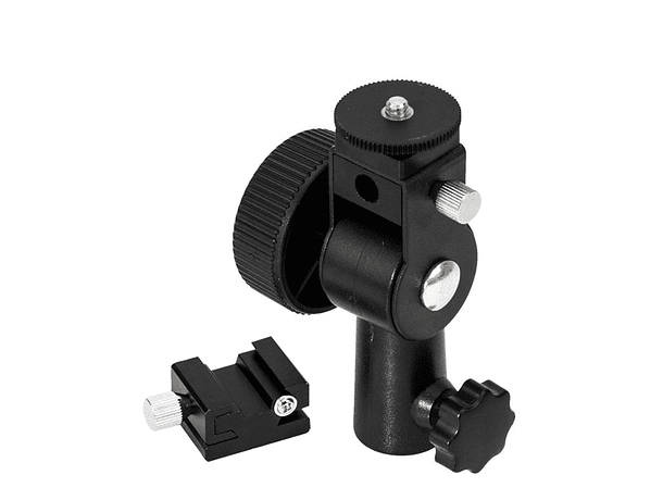 Sujetador Profesional Godox Tipo D Metálico para Flash y Paraguas