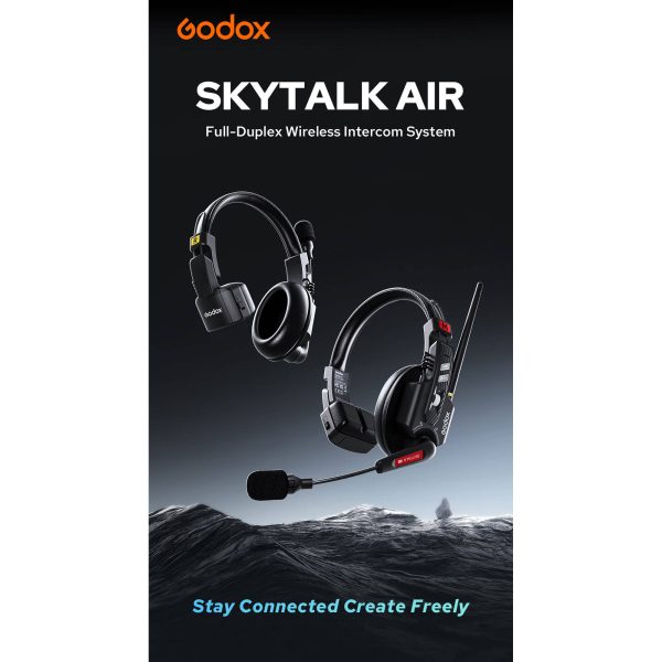 Sistema de Intercomunicación Inalámbrico Godox SkyTalk Air 5S para 5 Personas 5