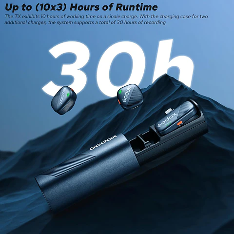 Micrófono Lavalier Inalámbrico Doble Godox Cube-SC Kit 2 con Conector USB-C