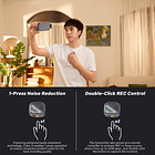 Micrófono Lavalier Inalámbrico Doble Godox Cube-SC Kit 2 con Conector USB-C 6