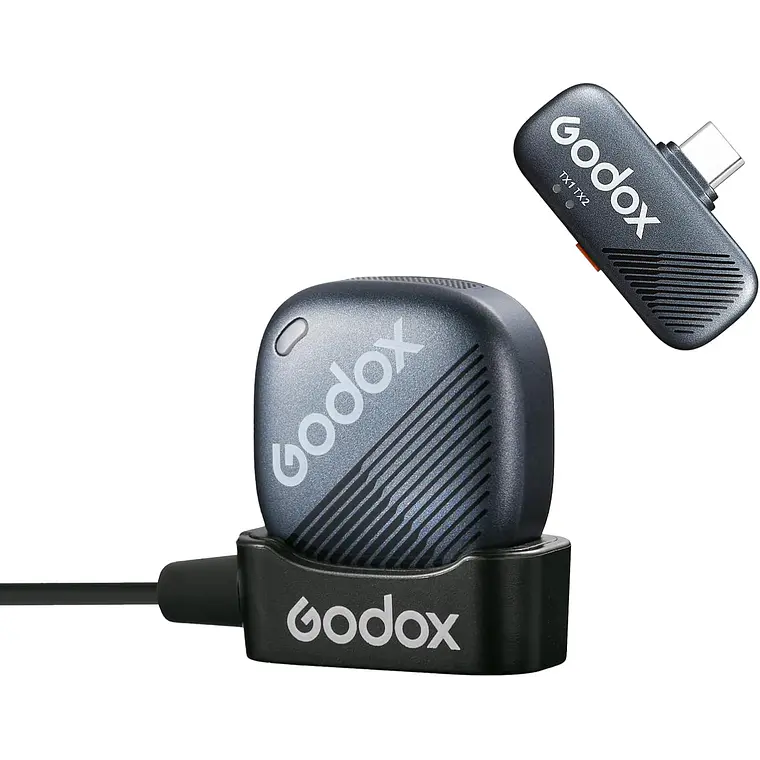 Micrófono Lavalier Inalámbrico Godox Cube-C Kit 1 para Cámaras y USB-C 1