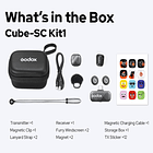 Micrófono Lavalier Inalámbrico Godox Cube-C Kit 1 para Cámaras y USB-C 7