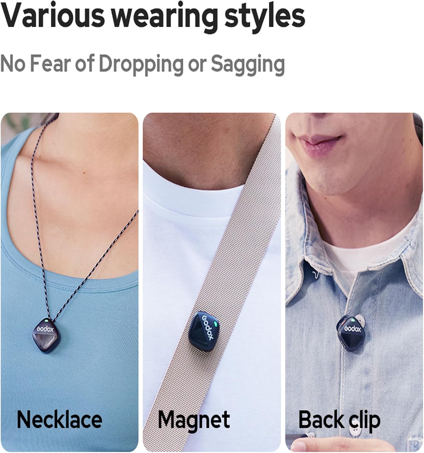 Micrófono Lavalier Inalámbrico Godox Cube-C Kit 1 para Cámaras y USB-C 3