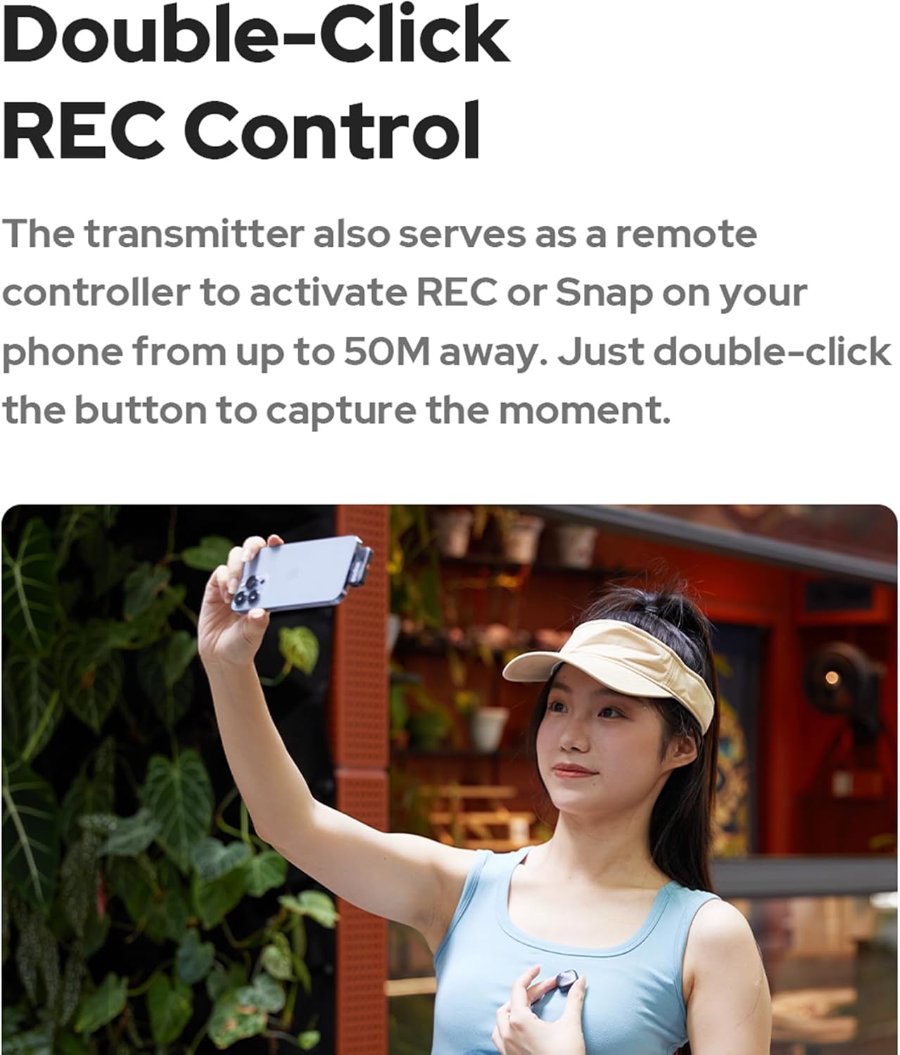 Micrófono Lavalier Inalámbrico Godox Cube-C Kit 1 para Cámaras y USB-C 2