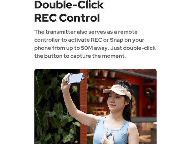 Micrófono Lavalier Inalámbrico Godox Cube-C Kit 1 para Cámaras y USB-C