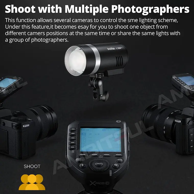 Trigger Godox Xpro II F TTL con HSS y Bluetooth para Cámaras Fujifilm 3