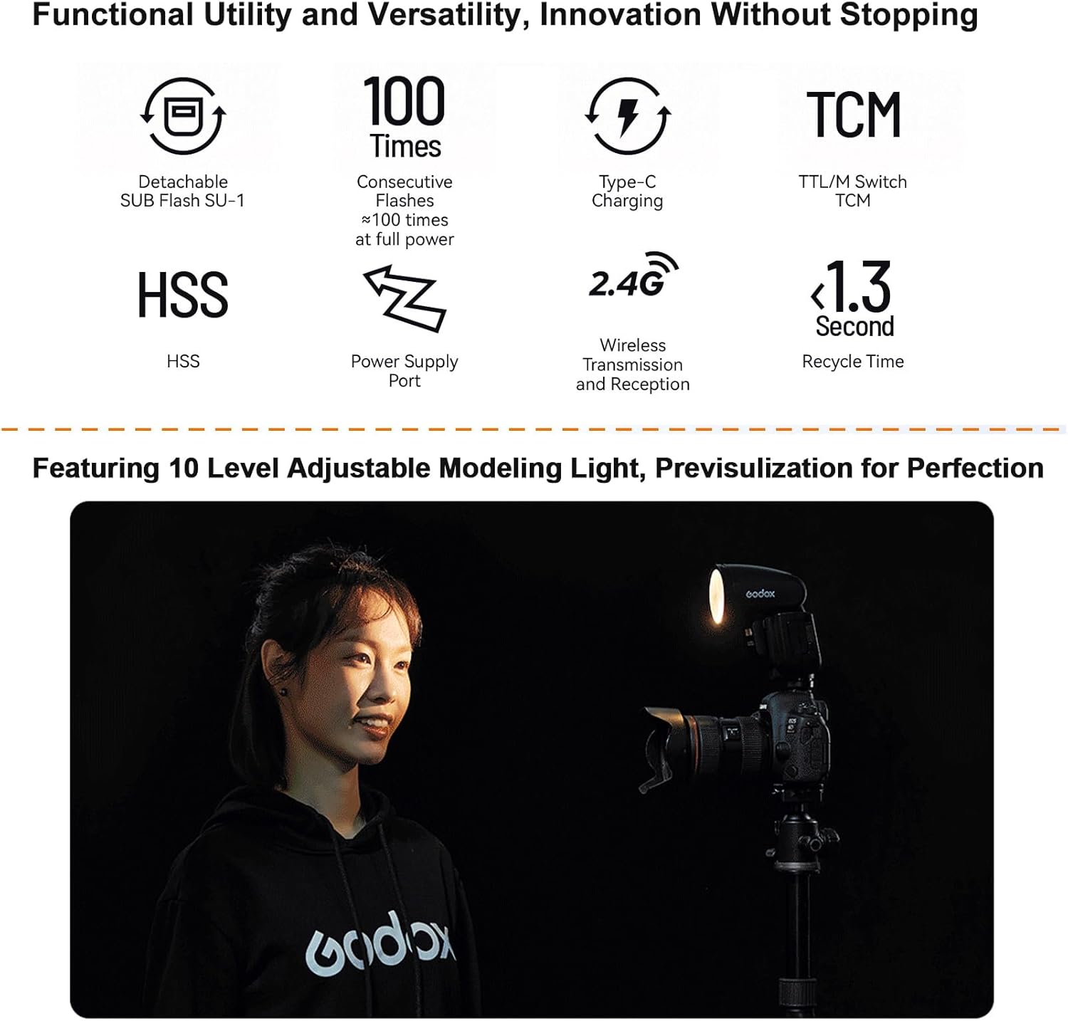 Flash Godox V1Pro-F para Cámaras Fujifilm 10