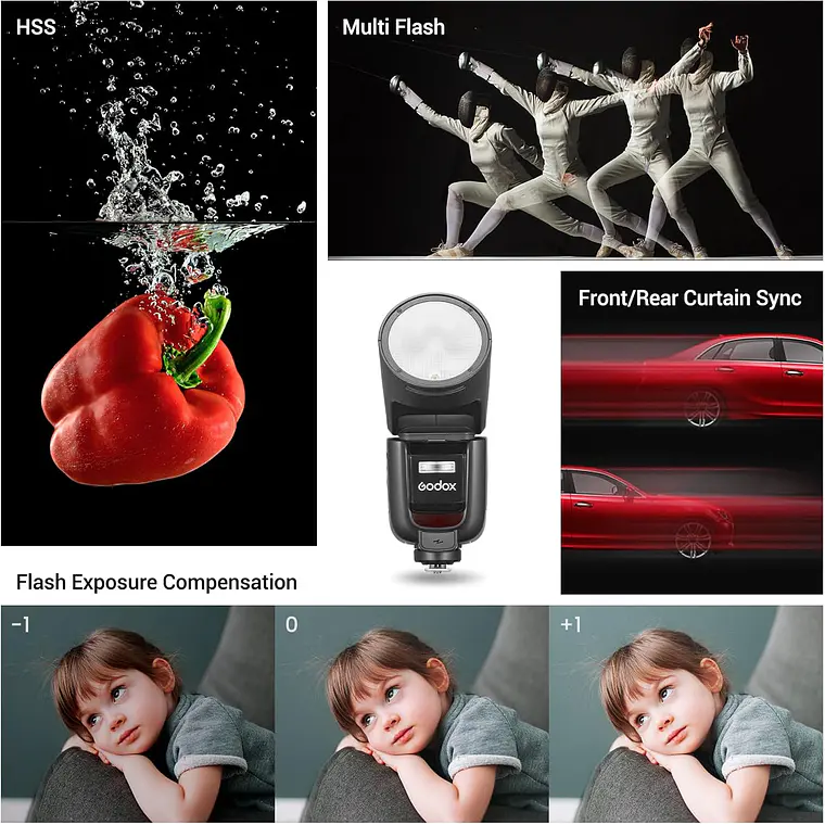 Flash Godox V1Pro-F para Cámaras Fujifilm 7