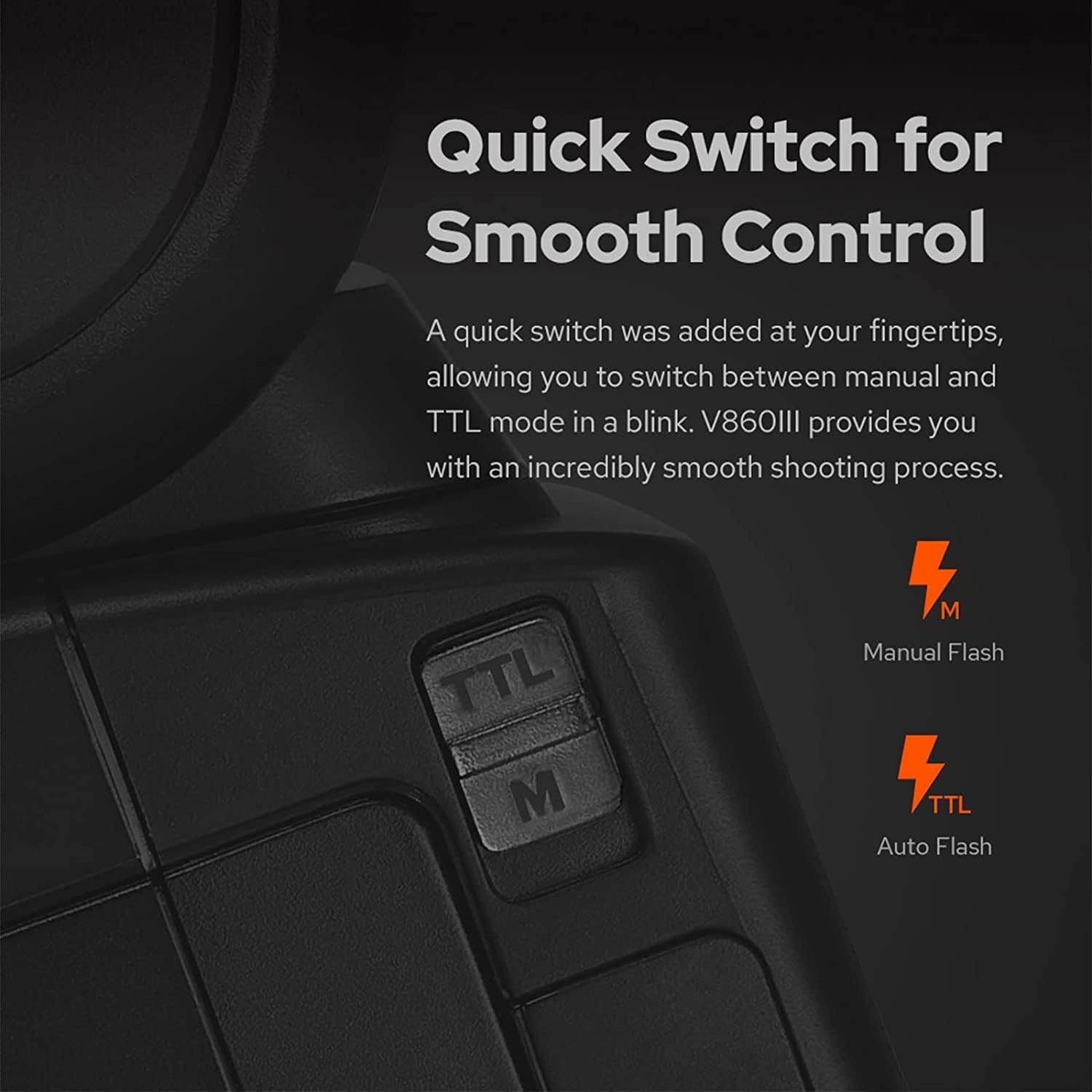 Flash Godox Ving V860III TTL Kit para Cámaras Nikon  6