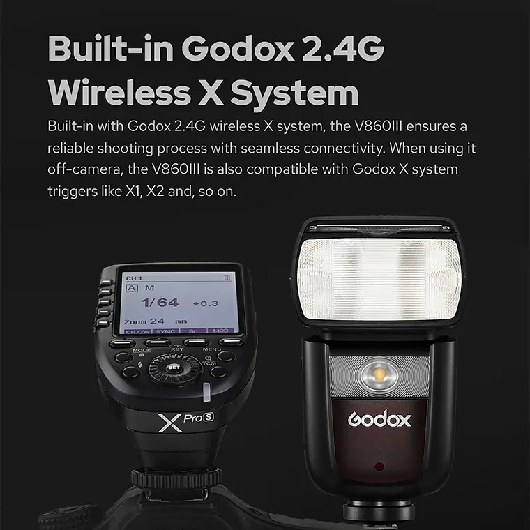 Flash Godox Ving V860III TTL Kit para Cámaras Fujifilm  5