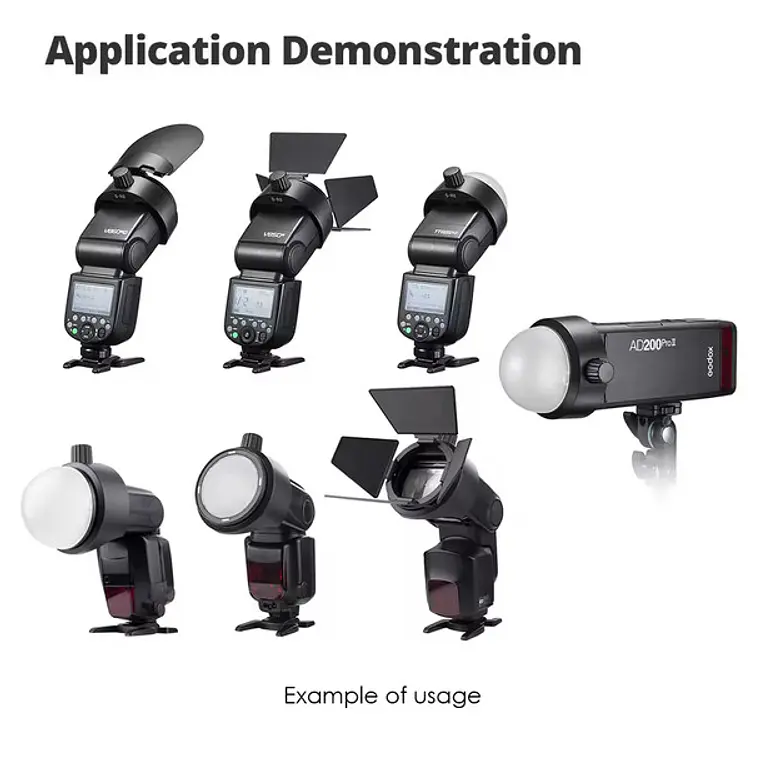 Adaptador Magnético Godox S-R2 para Modificadores de Montura Redonda en Flashes Speedlight 5
