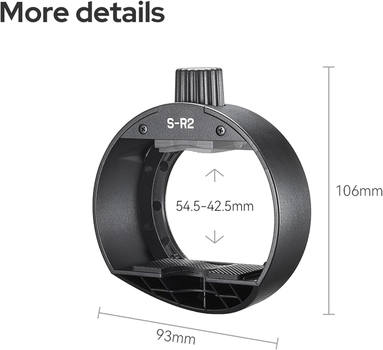 Adaptador Magnético Godox S-R2 para Modificadores de Montura Redonda en Flashes Speedlight 6