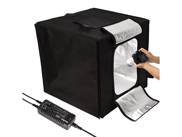 Caja de Luz Godox LSD60 de 60 × 60 × 60 cm con Iluminación LED para Fotografía de Productos