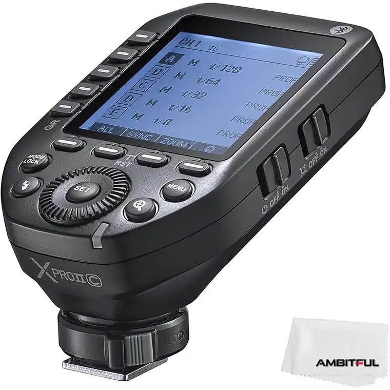 Trigger Godox Xpro II C TTL con HSS y Bluetooth para Cámaras Canon 1