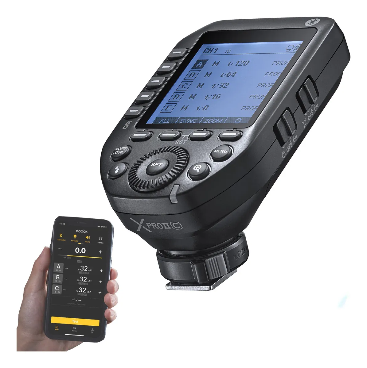 Trigger Godox Xpro II C TTL con HSS y Bluetooth para Cámaras Canon 2