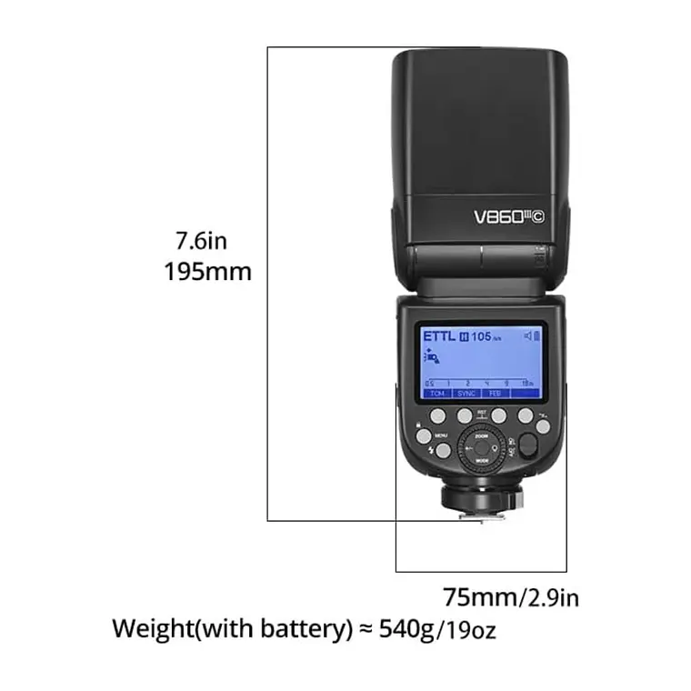 Flash Godox Ving V860III TTL Kit para Cámaras Canon  4