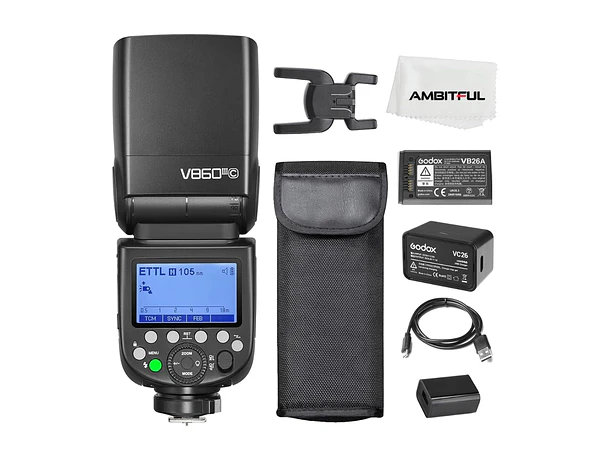 Flash Godox Ving V860III TTL Kit para Cámaras Canon 