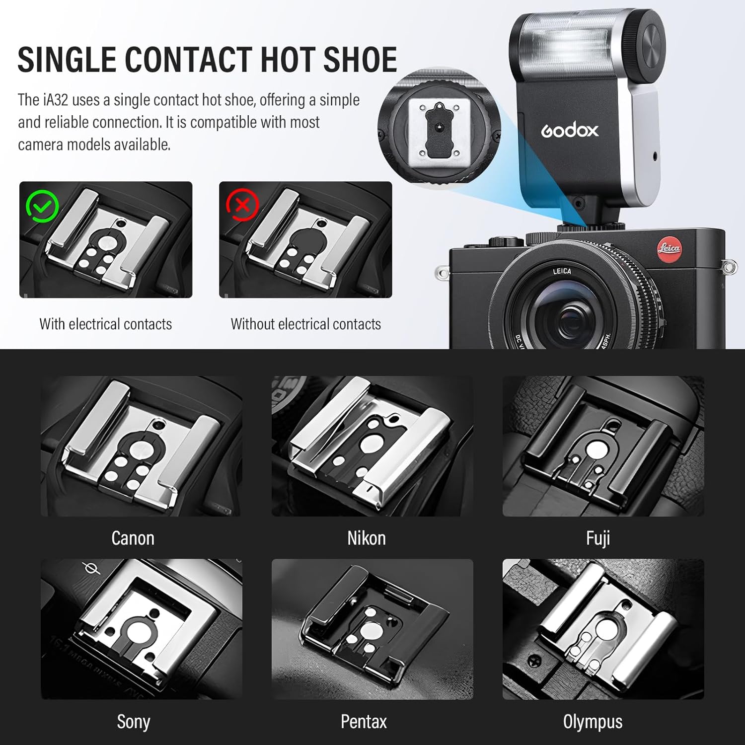 Flash Mini Godox iA32 de Contacto Central 3