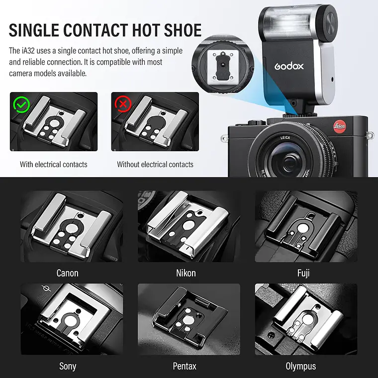 Flash Mini Godox iA32 de Contacto Central 3