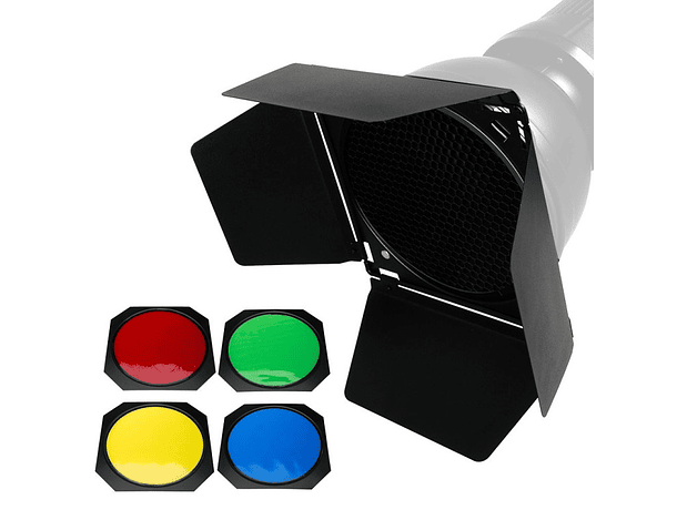Kit de Aletas Godox BD-04 para Reflectores de 7″