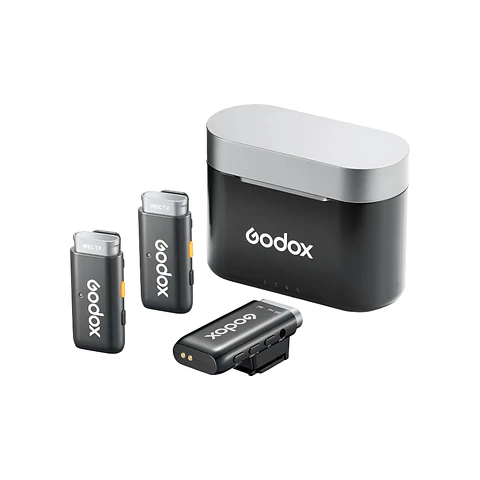 Micrófono Godox Lavalier Inalámbrico Doble Sony WEC-S Kit 2 para Cámaras Sony y Dispositivos Móvile